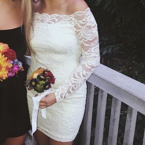 off the shoulder dress